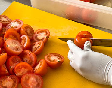 good food lab vegetables cutting