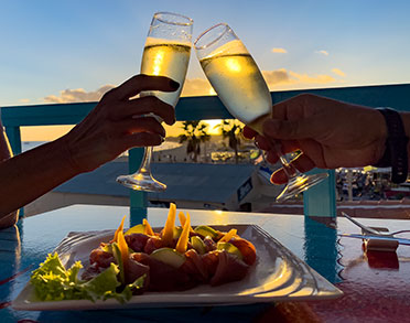 lobstar seafood restaurant santa maria sal terrazza terrace terraco sunset carpaccio