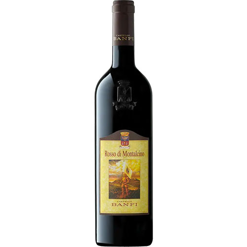 PalmBeach Tropical Restaurant | Rosso di Montalcino DOC Castello Banfi | Vol. 14,5% / 100% Sangiovese / Sangiovese DOC / Italia, Toscana / A vibrant ruby hue, the wine offers an enticing bouquet of fresh, sweet fruit, notably blackberry and ripe cherry. Underneath, subtle floral notes intertwine with spicy undertones of vanilla, tobacco, and licorice.